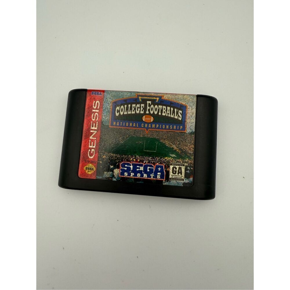Sega Genesis College Footballs National Championship Video Game Cartridge